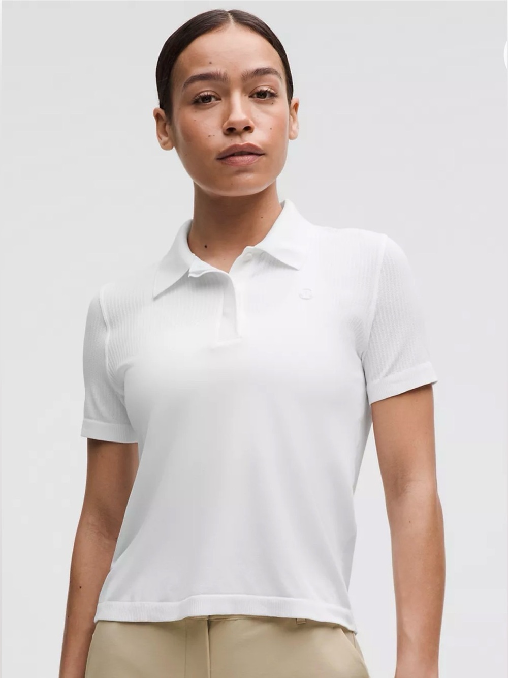 Lululemon Swiftly Open-Knit Golf Polo Shirt